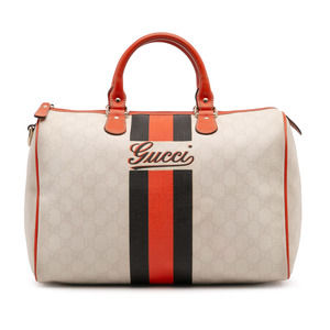 Pre-Loved Gucci GG Supreme Joy Web Boston
